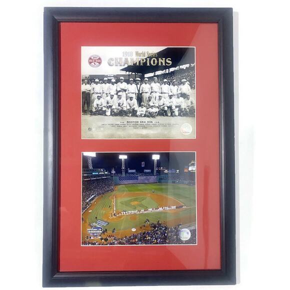 Boston Red Sox World Series Champions 1918 & 2004 Team Photos Framed Matted - Picture 10 of 10